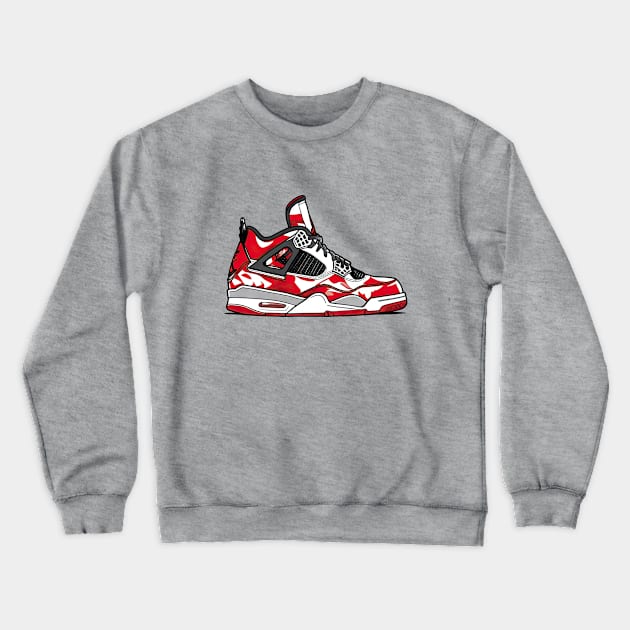 AJ IV - Sketch ! Red Kicks !!! HOT WEAR !!! Crewneck Sweatshirt by Buff Geeks Art